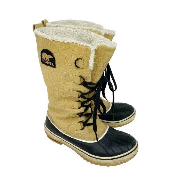 Sorel Boots Tivoli Womens US Size 6 Tan Waterproof Winter Snow NL1907-051 - Picture 1 of 7